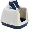 Moderne litière flip chat jumbo bleu foncé