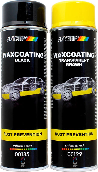 Motip 1051465 - cire de sous-couche noire en aérosol 500 ml | 1 pièce