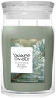 Bougie Yankee - bougie parfumée en grand pot de pin de sauge argentée - 90 heures de combustion - deux mèches
