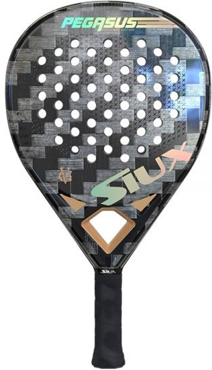 Siux pegasus gv edition - 24k (hybride) - 2023 raquette padel gris or
