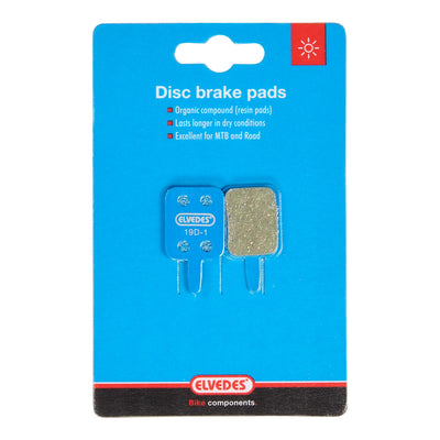 Jeu de plaquettes de frein à disque Elvedes organic Assess mechanical (1 paire)