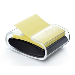 Set distributeur de bloc-notes noir 1x super collant z-notes jaune