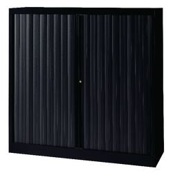 Armoire à portes roulantes bisley eurotambours plus 120x43x118,1cm noir