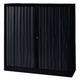 Armoire à portes roulantes bisley eurotambours plus 120x43x118,1cm noir