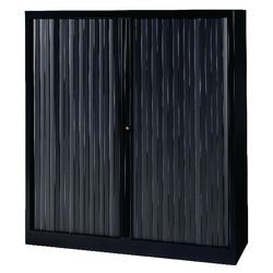 Armoire à portes roulantes bisley eurotambours plus 120 x 43 x 133 cm noir