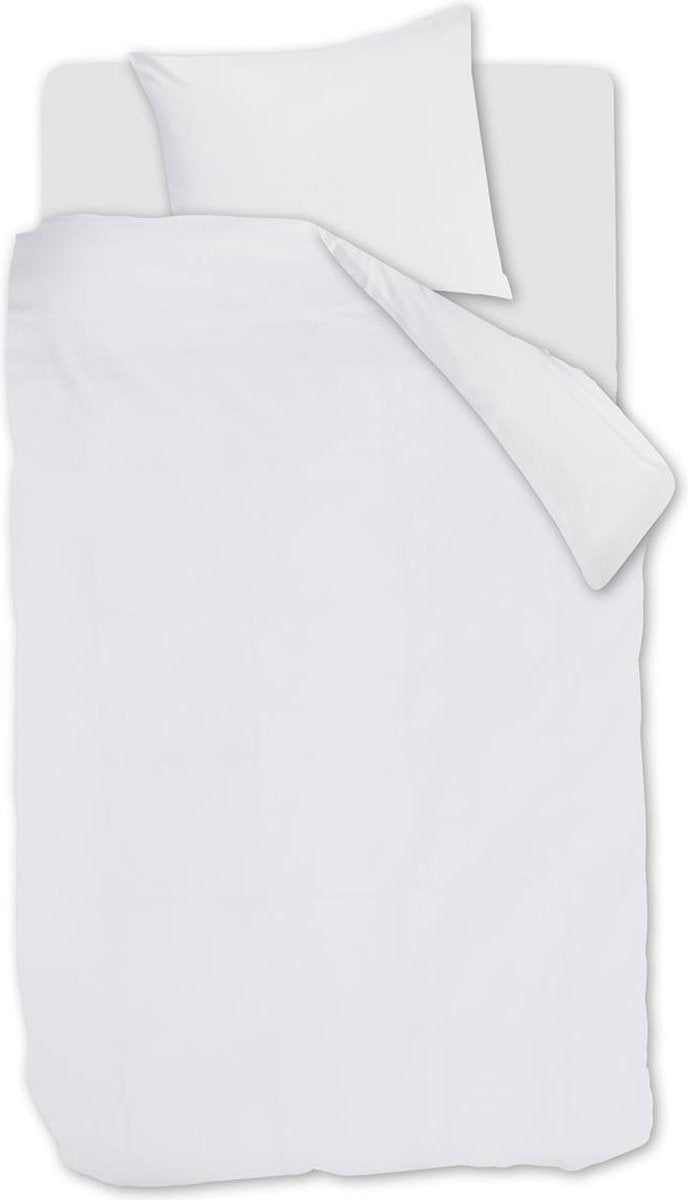 Housse de couette à langer Bedinghouse - unie - simple - 140x200 220 cm - blanc