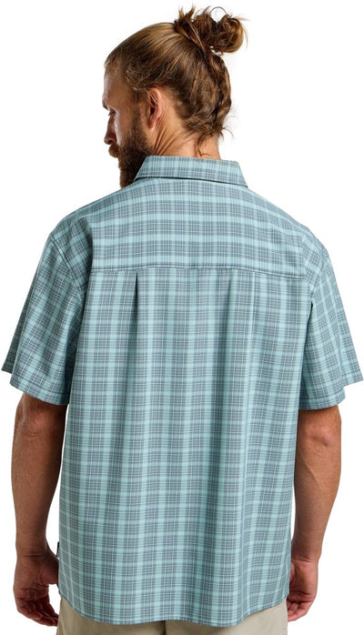 Jack wolfskin meseta chemise hommes - chemisier d'extérieur - hommes - carreaux marine foncé - taille m