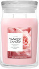 Bougie Yankee - bougie parfumée en grand pot de roses fraîchement coupées - 90 heures de combustion - deux mèches