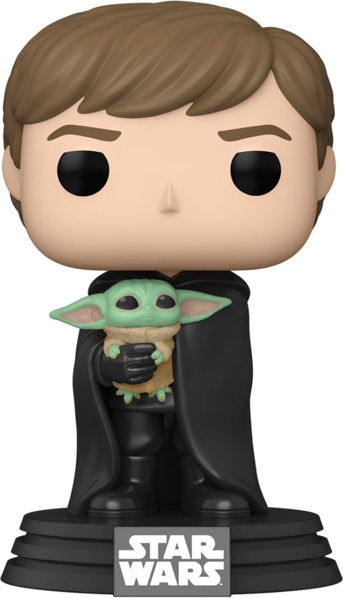 Figurine à collectionner Funko Star Wars ! tv le mandalorien luke avec enfant 9 cm multicolore