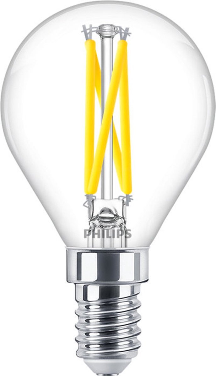 Philips LED Philips Master LED E14 filament boule clair 2,5W 340lm - 922-927 dim to warm | meilleur rendu des couleurs - dimmable - remplace 25w