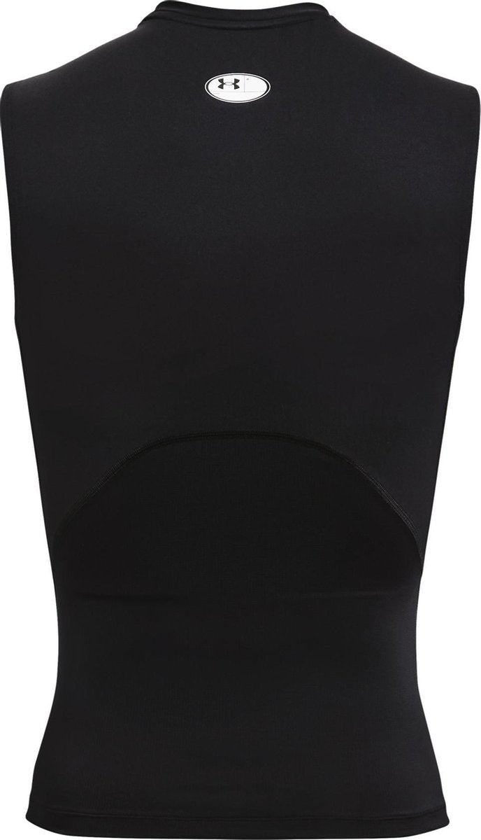 Chemise de sport Under Armour UA HG Armour Comp SL-BLK pour hommes - Noir - Blanc