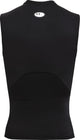 Chemise de sport Under Armour UA HG Armour Comp SL-BLK pour hommes - Noir - Blanc