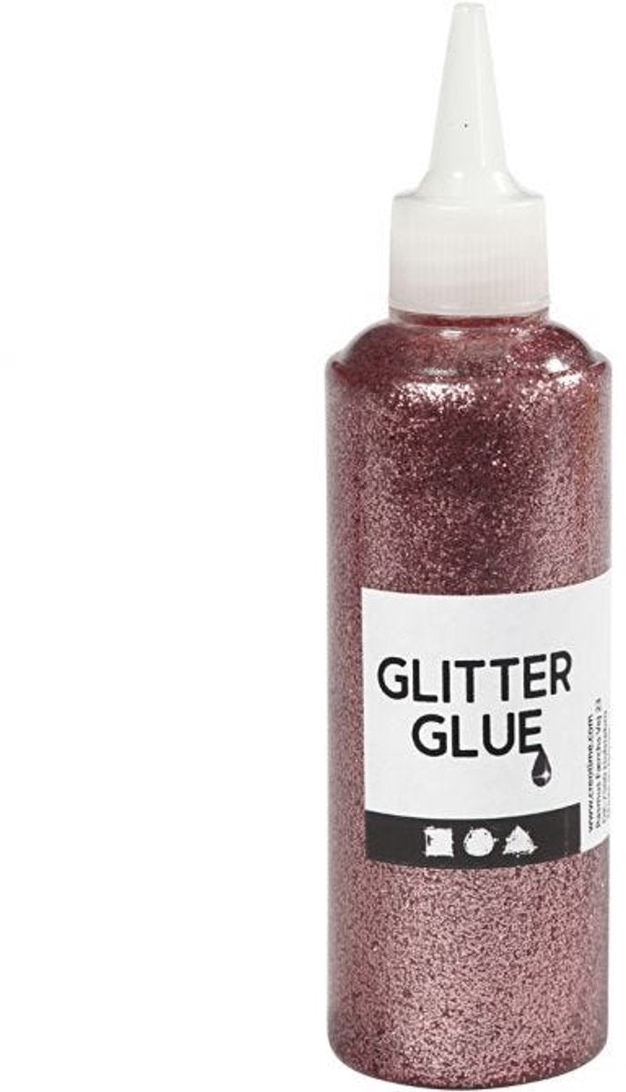 Creativ Company Glitter Glue Light Rose, 118 ml