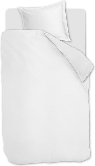 Housse de couette brillante Beddinghouse - uni - simple - 140x200 220 cm - blanc
