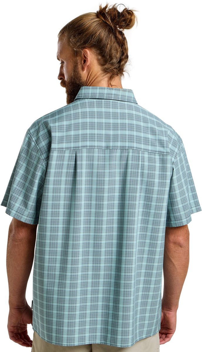 Jack wolfskin meseta chemise hommes - chemisier d'extérieur - hommes - carreaux marine foncé - taille xl
