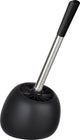 Wenko porte-brosse de toilette polaris céramique noir mat - brosse de toilette avec support - brosse de toilette avec support autoportante