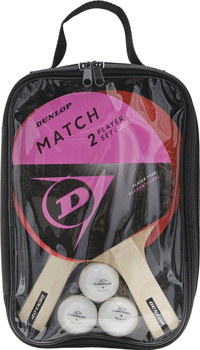 Dunlop - balle de tennis de table - ensemble de joueurs de match 2