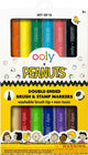 Ooly - x Peanuts - marqueurs et tampons double face Snoopy - 12 pièces