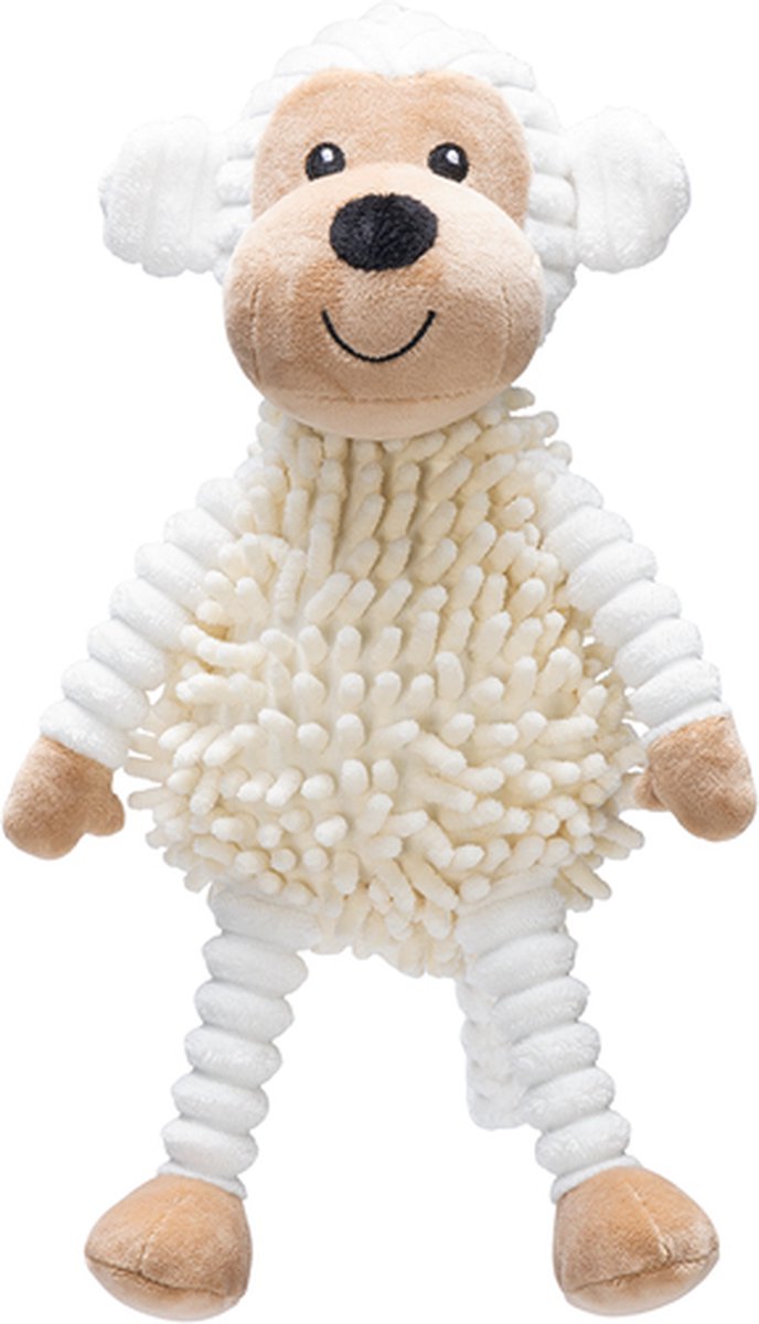 Beeztees peluche chien écologique singe jeppe - jouet pour chien - peluche - 36x30 cm