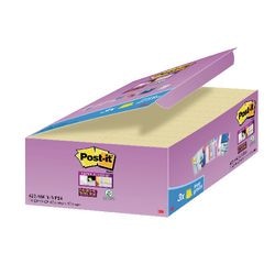 Notes autocollantes post-it 24 x 90 feuilles 47,6 x 47,6 mm vierges jaune canari