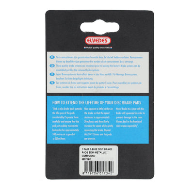 Jeu de plaquettes de frein à disque Elvedes metallic carbon Magura MT2, MT4, MT6, MT8 (1 paire)