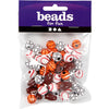 Perles de sport Creativ Company, taille 11-15 mm, diamètre du trou 3-4 mm, env. 55 pièces, différentes couleurs, 45 g 1 boîte