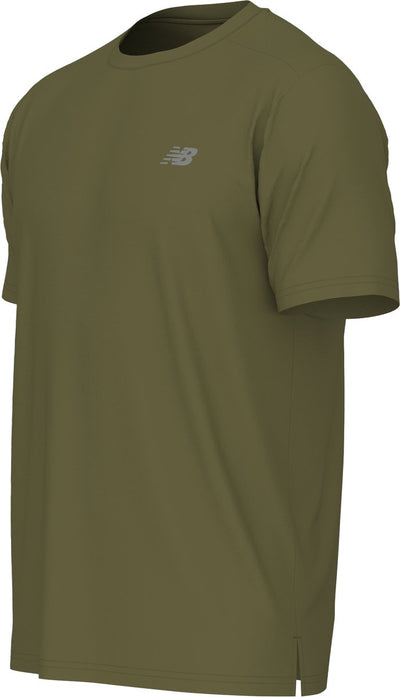 New balance sport essential t-shirt chemise de sport homme - vert