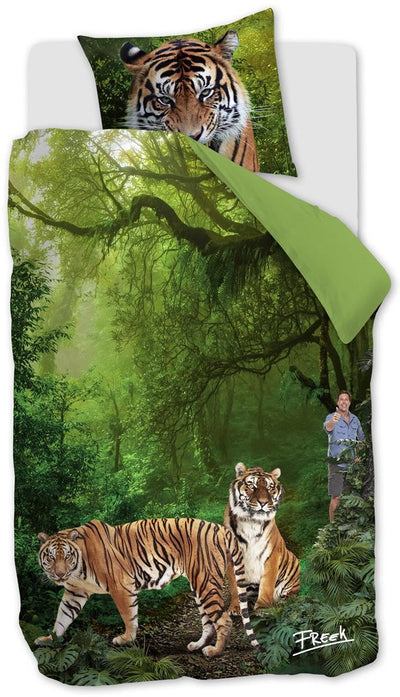 Housse de couette Freek Spark Toothy Tigers - simple - 140x200 - vert