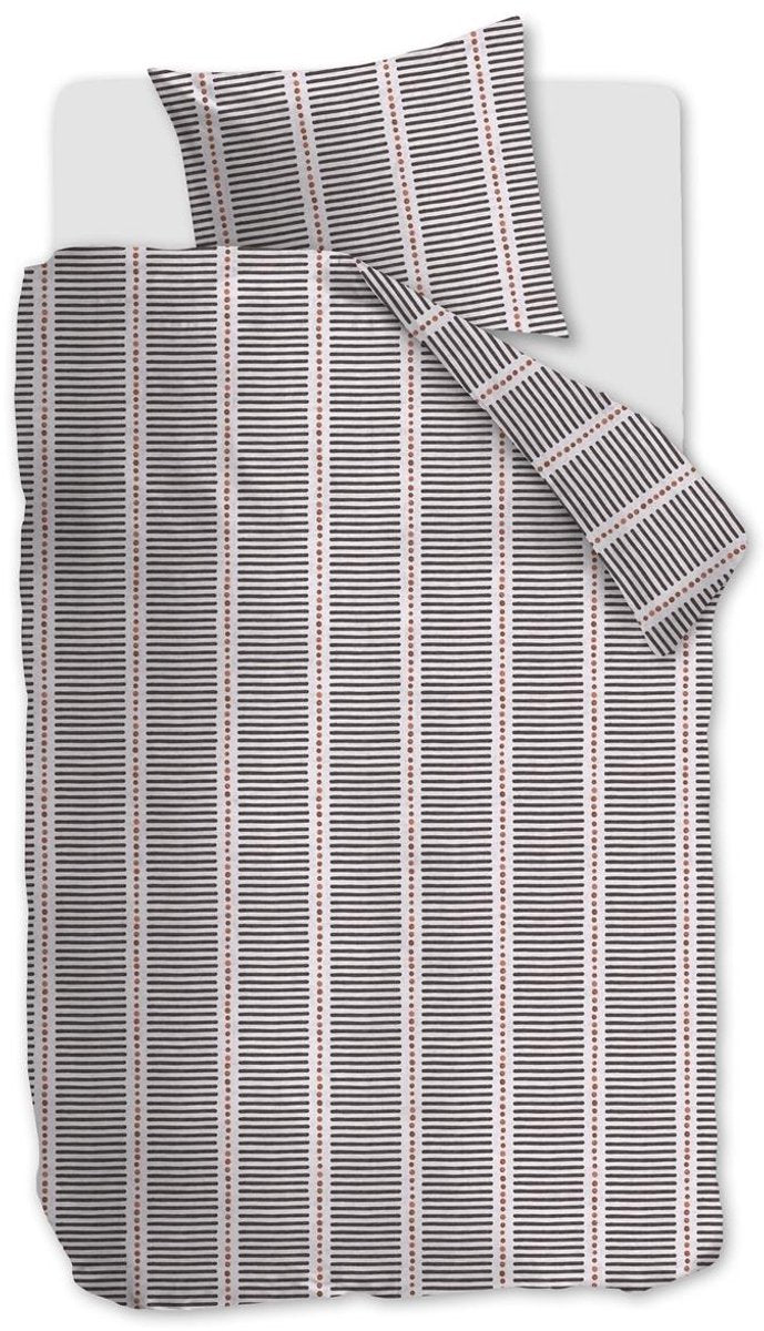 Housse de couette Vtwonen à pois et rayures - simple - 140x200 220 cm - blush