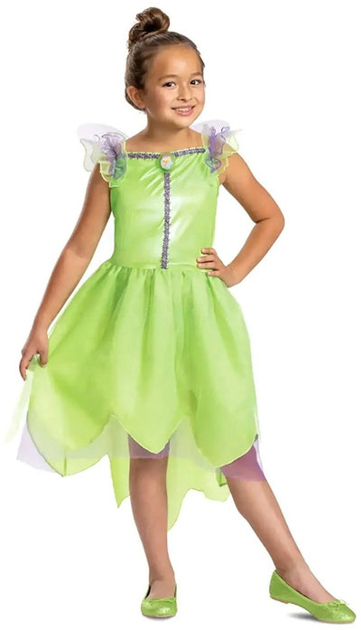 Déguisement Disney - Fée Clochette, robe fée clochette classique, taille xs (3-4 ans), fille