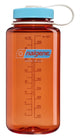 Nalgene - bouteille à large goulot - gourde - bouteille d'eau - 1000 ml - sans bpa - sustain - flamme avec atoll bleu nouveau