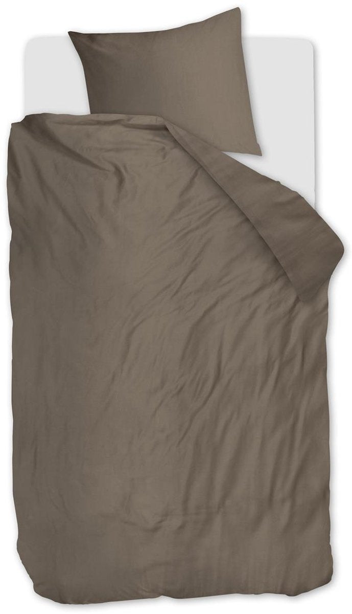 Housse de couette à langer Bedinghouse - uni - simple - 140x200 220 - taupe