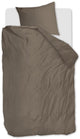 Housse de couette à langer Bedinghouse - uni - simple - 140x200 220 - taupe