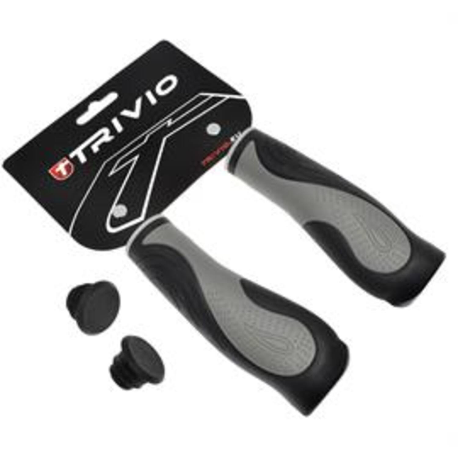 Trivio - poignées de vélo en caoutchouc 3 densités