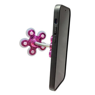 Support de téléphone à la ventouse rose