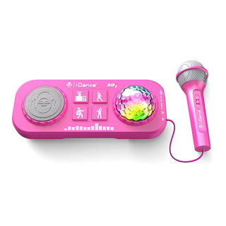 Idance Party Mix Set Pink avec de la lumière, du son et du micro