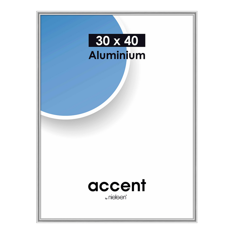 Nielsen Design Nielsen Frame photo 52424 Accent Mat Silver 30x40 cm