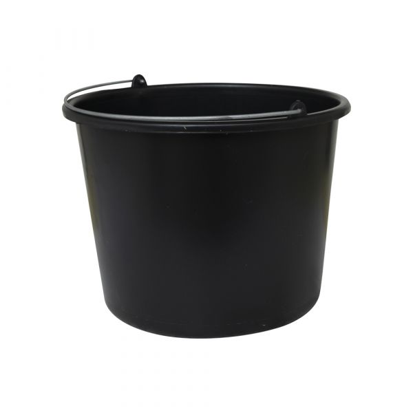 Godet en plastique noir 12 litres