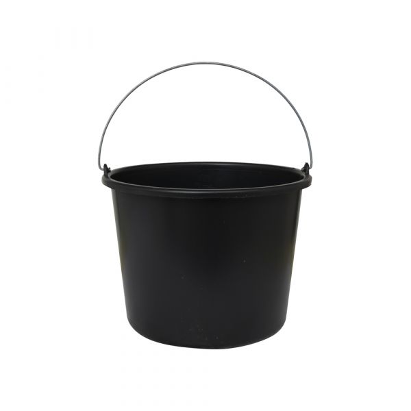 Godet en plastique noir 12 litres