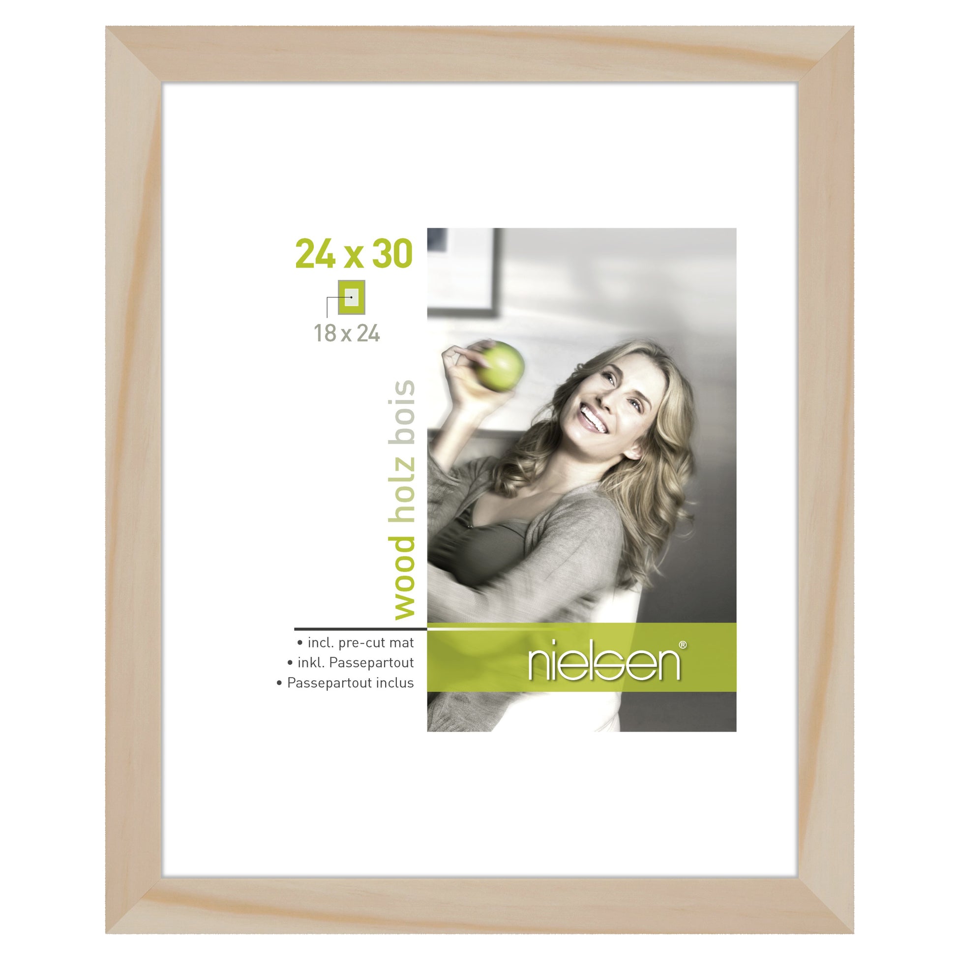 Nielsen Design Nielsen Frame photo 8988008 Apollon Naturel 24x30 18x24 cm