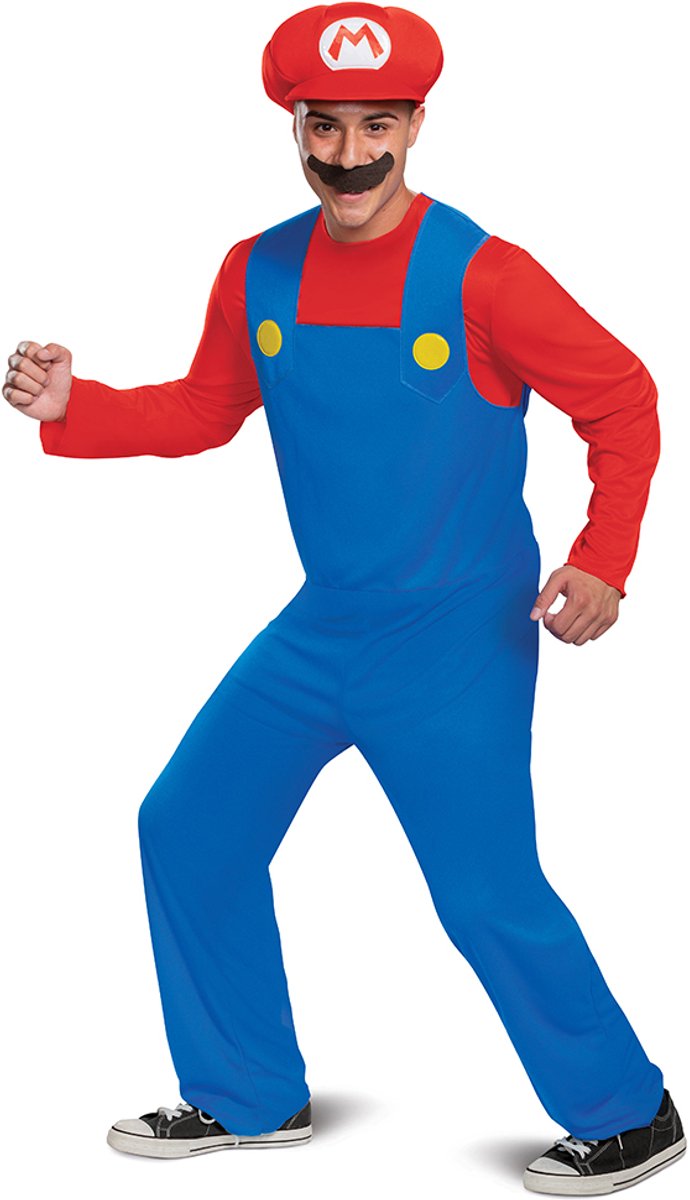 Déguisement Nintendo - Super Mario Bros., Mario Classic Adultes, Taille M (38-40), Adultes