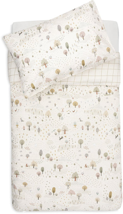 Housse de couette et taie Jollein - 100x140cm - petit parc