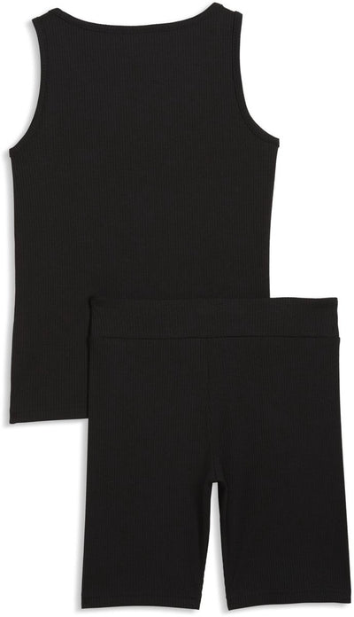 Puma ess - ensemble débardeur côtelé surélevé et leggings courts g