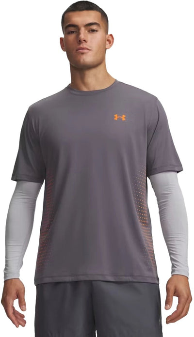 Under Armour UA Tech Play Chemise de sport à manches courtes pour homme - Castlerock - Orange scandaleux