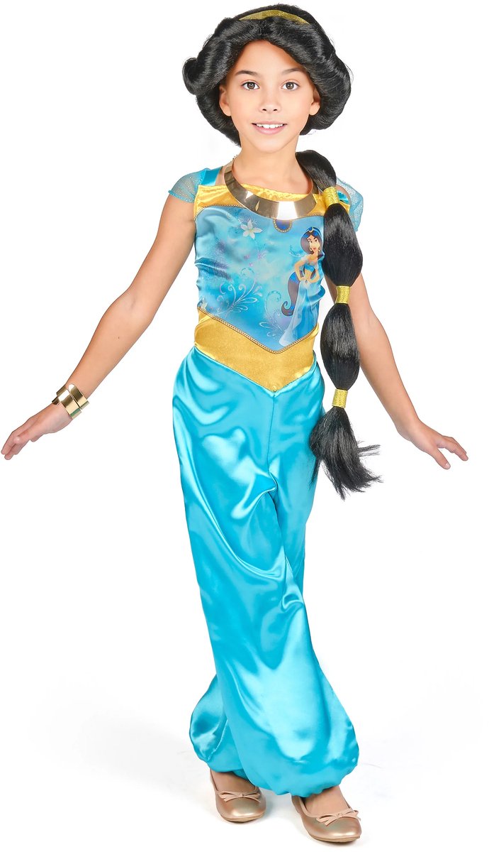 Déguisement princesse disney - aladdin, jasmine basic plus, taille xs (3-4 ans), fille