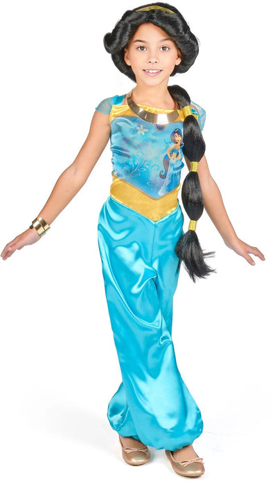 Déguisement princesse disney - aladdin, jasmine basic plus, taille xs (3-4 ans), fille
