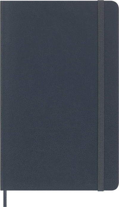Moleskine vegea carnet capri grand (13x21cm) couverture souple lignée - pétrole (boîte)