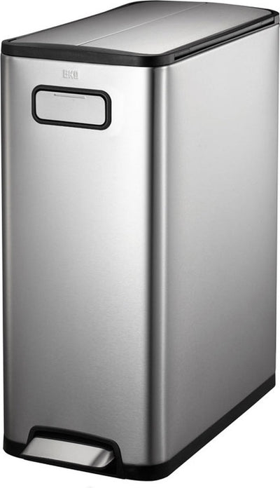 Eko - poubelle à pédale ecofly 30 litres - acier inoxydable - acier inoxydable mat - poubelle