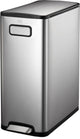 Eko - poubelle à pédale ecofly 30 litres - acier inoxydable - acier inoxydable mat - poubelle