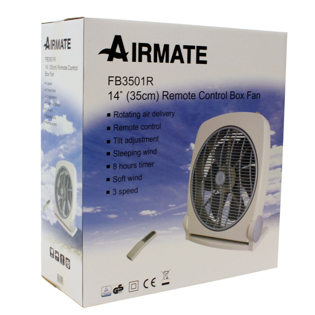 Ventilateur box Airmate + télécommande minuterie 8h